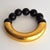 Large Goldfoil and Black Acacia Necklace by F. Monies & G. Jensen, Denmark, 2000s For Sale - Image 11 of 11