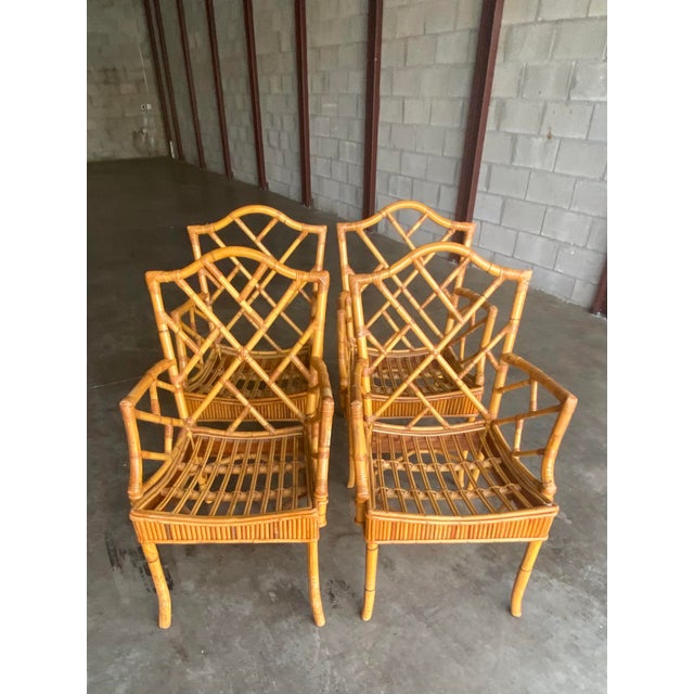 chinese chippendale bamboo chairs