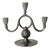 Art Deco Swedish Pewter Candelabra with Horse Relief from Svenskt Tenn, 1932 For Sale