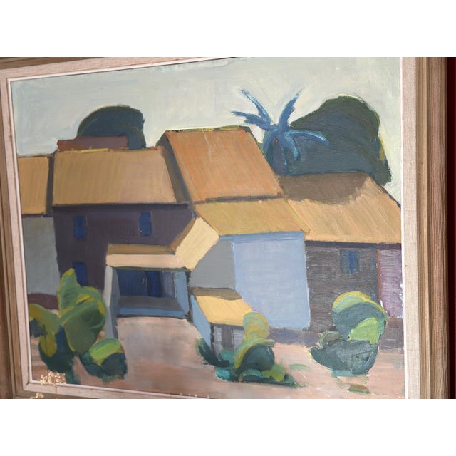 Tage Nilsson, Spanish House, 1960s, Oil on Canvas, Framed For Sale - Image 11 of 13