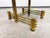 Metal Hungarian Postmodern Brass and Smoked Glass Rolling Hi-Fi Media Stand, 1970s For Sale - Image 7 of 13