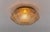 Metal Mid-Century Modern Amber Bubble Glass Flush Mount Lamp, 1960s For Sale - Image 7 of 10