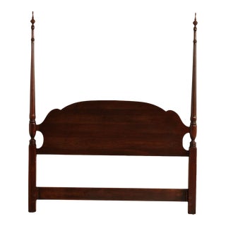 1990s Harden Solid Cherry Queen Size Poster Headboard For Sale