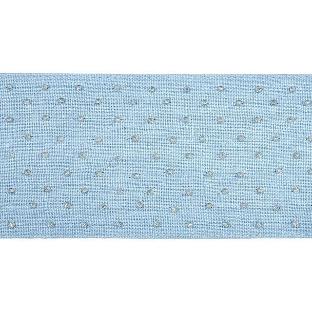 Not Yet Made - Made To Order Sample - Schumacher Northern Lights Beaded Tape in Sky For Sale - Image 5 of 5