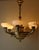 Art Nouveau Cornucopia Chandelier in Alabaster and Brass For Sale - Image 18 of 18