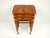 Brown Regency English Military Campaign Nesting Tables in Mahogany, 1940s, Set of 3 For Sale - Image 8 of 11