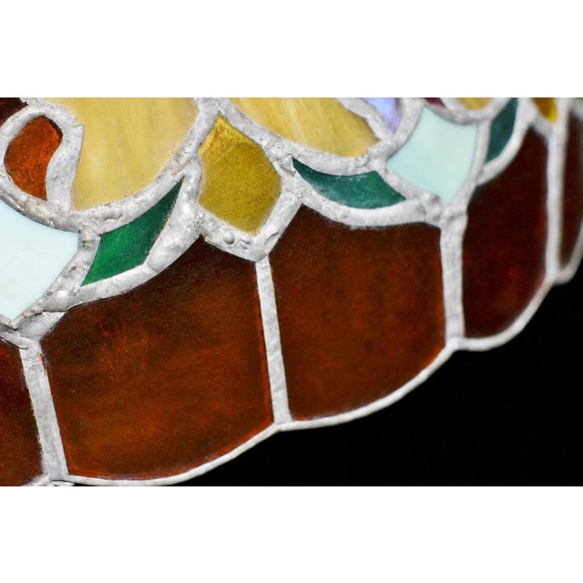 Antique Tiffany Style Light Lamp Shade For Sale - Image 9 of 18