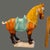 Ceramic Vintage Asian Pottery Hand Painted Tang Sancai Glazed Horse Statue For Sale - Image 7 of 12