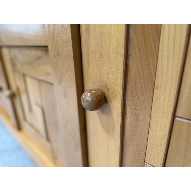 Brutalist Elm Sideboard, 1970s For Sale - Image 12 of 15