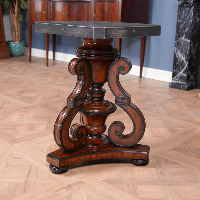 1990s Vintage Maitland Smith Center Table For Sale - Image 9 of 12