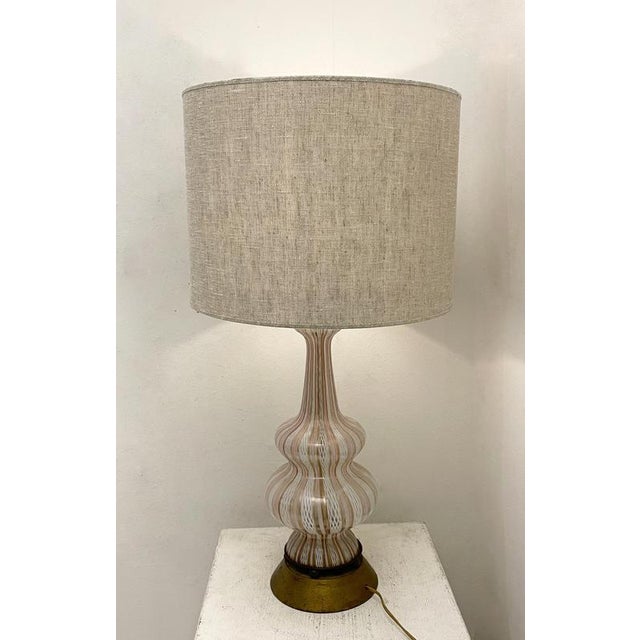 Mid-Century Modern Glass Table Lamp. Up to 250V (Europe/UK Standard).The wiring of this item may be original and might...