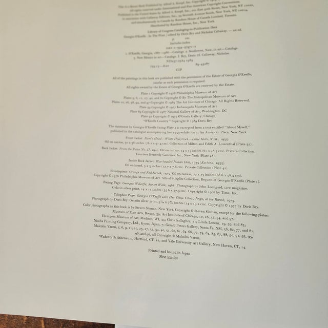 1980s Vintage Georgia O'Keefe Coffee Table Book Art Book For Sale - Image 5 of 12
