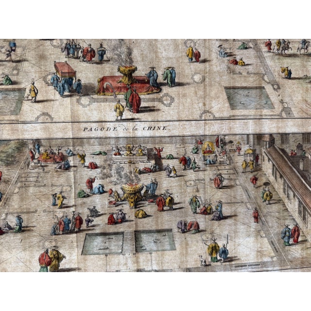 Lot Bernard Picart (Paris, 1673 – Amsterdam, 1733) Pagode of China / Great Pagode of China Amsterdam, 1728. Original 18th-...