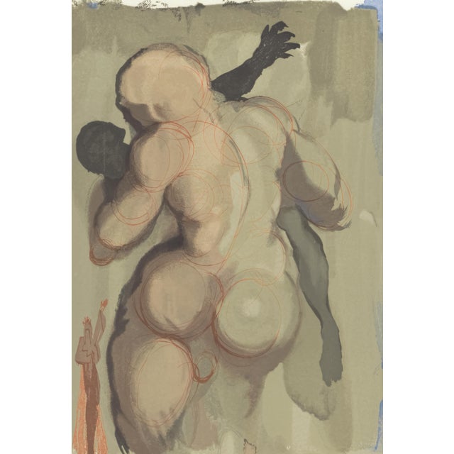 Original engraving from Salvador Dalí’s "The Divine Comedy" published by Editions d’Art Les Heures Claires, Paris, in...