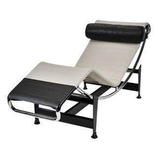LC4 Chaise Lounge by Le Corbusier Pierre Jeanneret, Charlotte Perriand for Cassina, 2000s For Sale