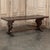 Mid 20th Century Antique Rustic Italian Style Trestle Farm Table For Sale - Image 5 of 17
