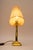 Gold Art Deco Table Lamp with Fabric Shade, Vienna, 1920s For Sale - Image 8 of 14