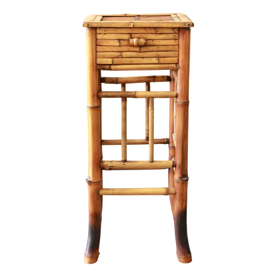 Vintage Bamboo Entryway Table / Console, Italy, 1970s | Chairish
