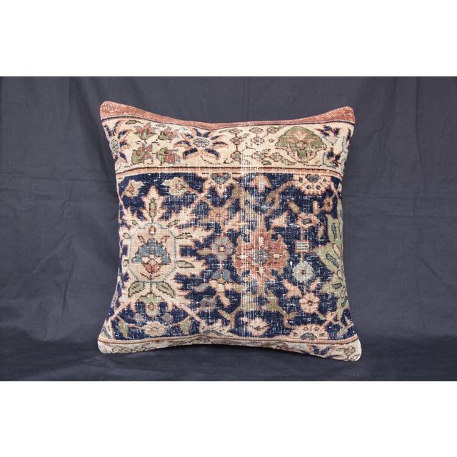 Here i am listing a 100% Handmade double knotted rug pillow cover, made from Vintage rug This’s a modern design and...