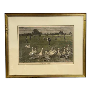 Original Framed Engraving "Well Stopped" by W Weekes