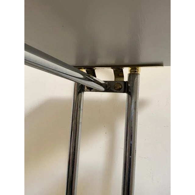 Metal Steel and Brass Wardrobe Stand, 1970 For Sale - Image 7 of 10