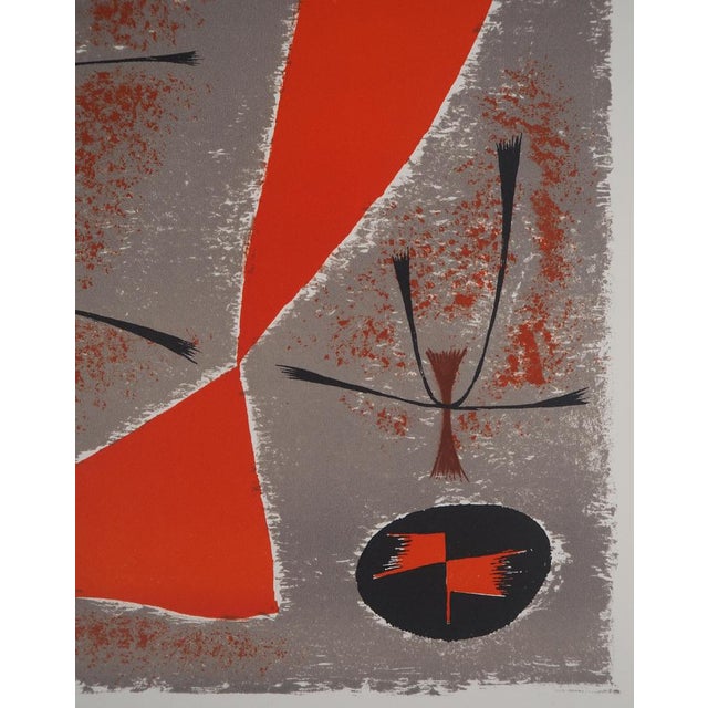 Gustave Singier, Abstract Landscape, 1955, Original Lithograph For Sale - Image 5 of 7