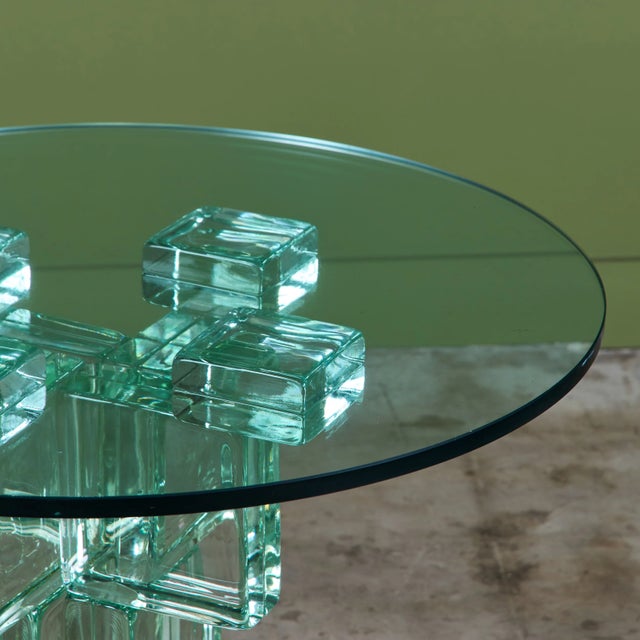 Postmodern Glass Bistro Table For Sale - Image 14 of 17