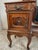 Vintage French Louis XV Style Walnut Vanity With Beveled Mirror For Sale - Image 4 of 4