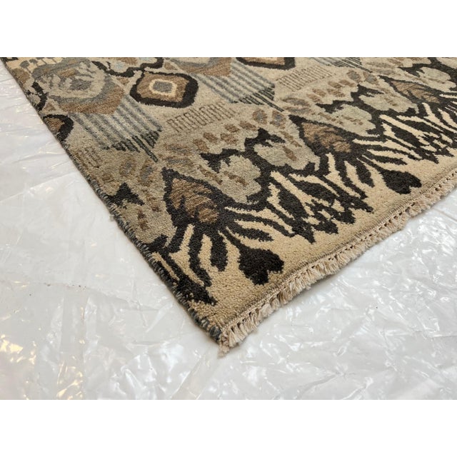 Silk and Wool Modern Style Rug , 8'10" X 12' For Sale - Image 4 of 4