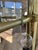 1970s Modernist Graduated Beveled Glass Chandelier With Brass Accents, 16 Panels For Sale In New York - Image 6 of 10
