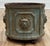 English Antique Cast Iron Lion Head Planter For Sale - Image 3 of 11