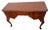 Brown Vintage Desk Vanity, Chippendale Style, Three Dovetail Drawers, Solid Cherry For Sale - Image 8 of 13