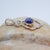 Contemporary Vintage Modern Lapis Lazuli Sterling Pendant For Sale - Image 3 of 6