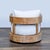 2010s Restoration Hardware Balmain Teak Swivel Chair For Sale - Image 5 of 8