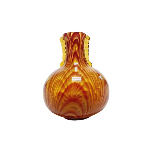 1970s Vintage Glass Vase from HSG Laura, Poland, 1970s For Sale - Image 5 of 5