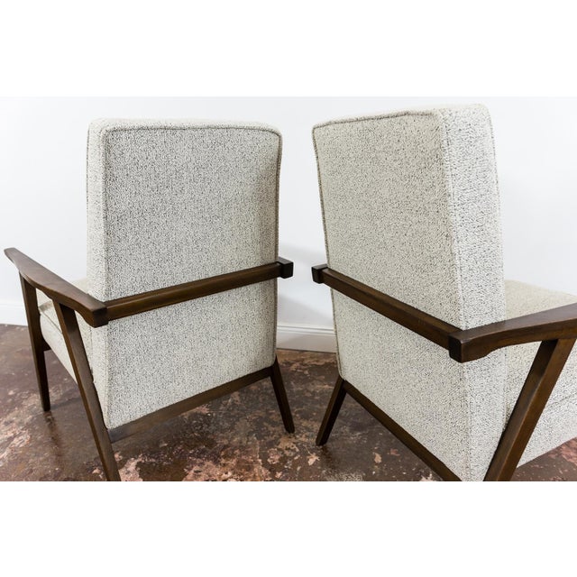 Brown Minimalist Armchairs, Poland, 1960s, Set of 2 For Sale - Image 8 of 16