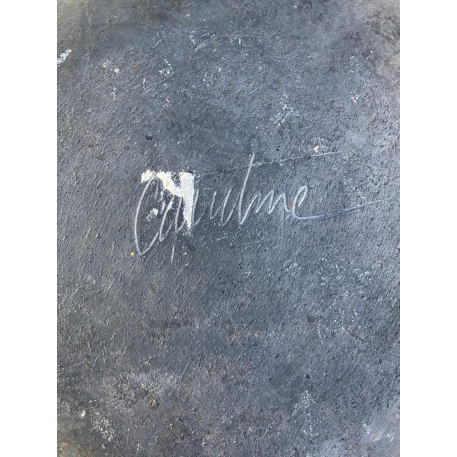 Candone Wharton Raku Basketweave Patterned Lidded Vessel For Sale - Image 9 of 12