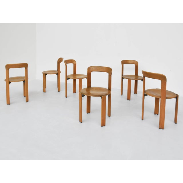 Chairs Mod. Rey Stuhl by Bruno Rey for Dietiker, Switzerland, 1971, Set of 6 For Sale - Image 9 of 9