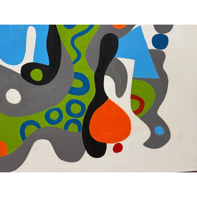 2020 Vibrant Abstract by Noted Palm Springs Artist Gary Janis For Sale In Palm Springs - Image 6 of 12