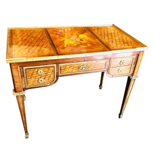 19th Century French Louis XVI Style Inlaid Kingwood Writing Desk