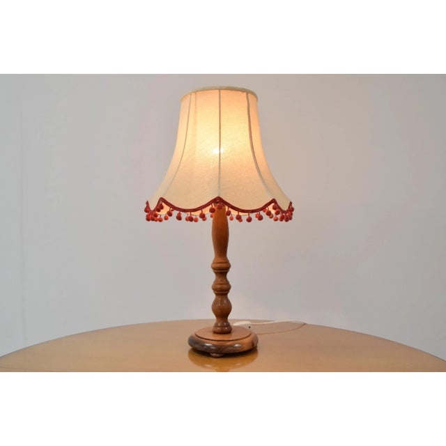 Mid-Century Wood Table Lamp, 1970s For Sale - Image 4 of 8