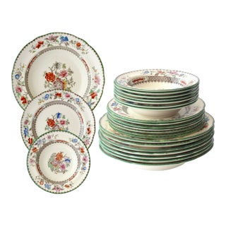 1940s Spode Soup, Salad & Dessert Set, Service for 7 For Sale