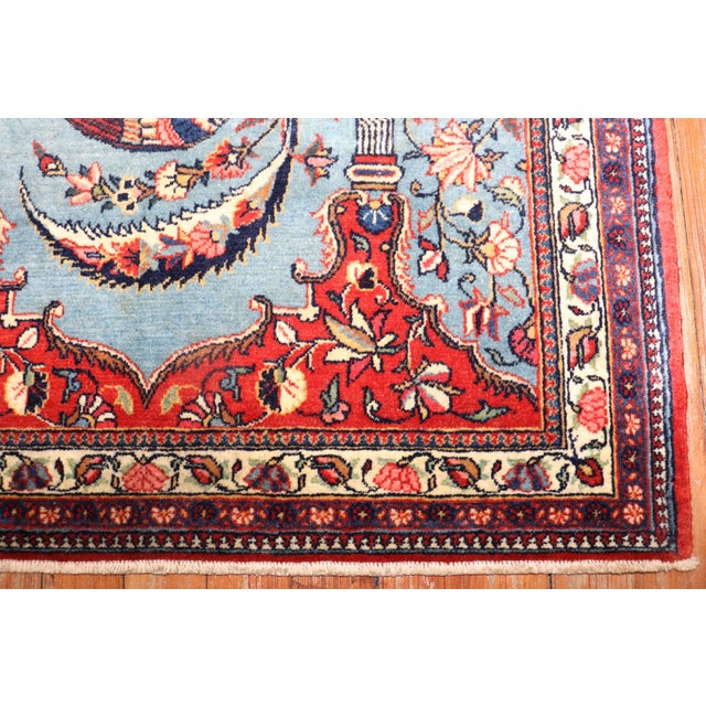 Mid 20th Century Persian Kashan Rug - 1'3" x 2'6" For Sale - Image 9 of 18
