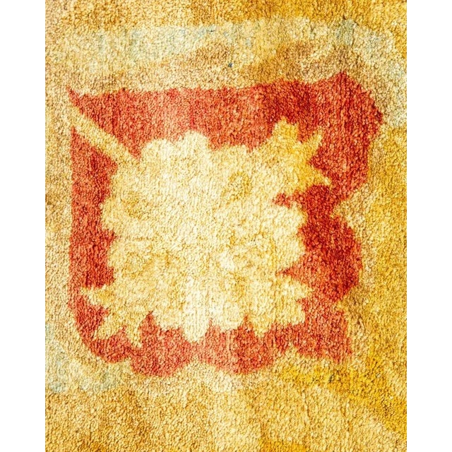 Traditional Mogul, One-of-a-Kind Hand-Knotted Area Rug in Yellow, 10' 1" x 14' 0" For Sale - Image 3 of 8