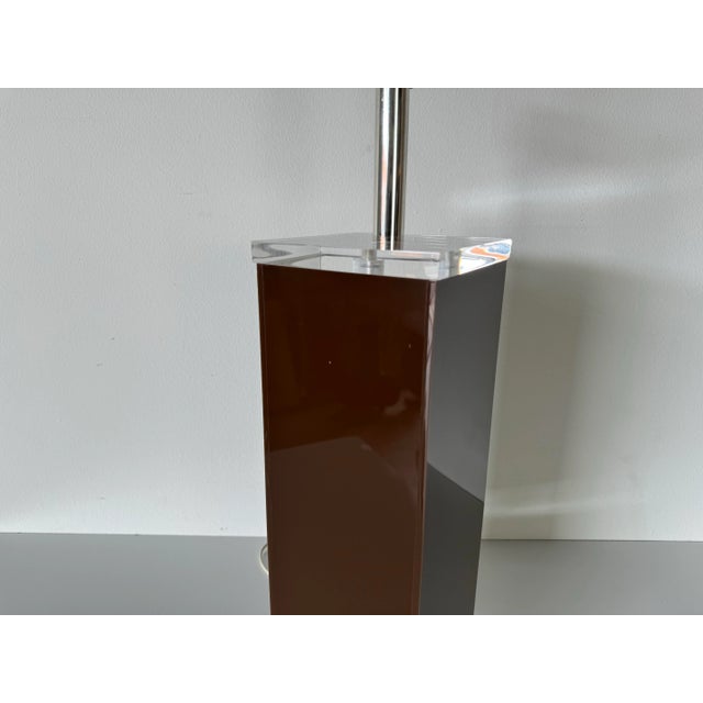 1980's George Bullio Lucite Table Lamp/ Sold For Sale In Miami - Image 6 of 10
