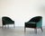 Mid 20th Century t.h. Robsjohn-Gibbings Style Lounge Chairs in Emerald Velvet, C. 1950s For Sale - Image 5 of 7