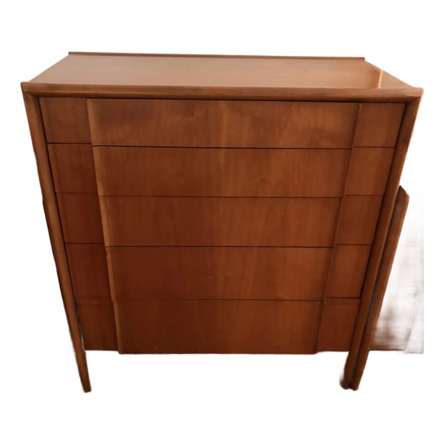 Mid-Century Modern Parallel by Drexel Highboy Dresser For Sale