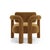 Double Arch Armchair in Camel Chenille from Insidherland For Sale - Image 4 of 10