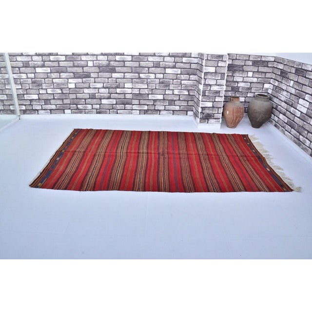 Handmade wool carpet in Turkish Anatolia , Vintage Oushak Rug,Turkish Vintage Anatolian Rug, Handmade wool Rug . One Of...