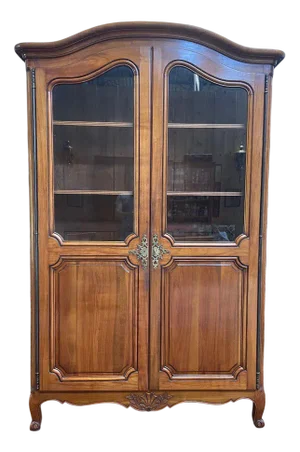 Louis Xv Style Wardrobe in Cherry and Oak
